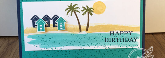 Waterfront Birthday Card Stampin' Up! UK Inspiring Inkin Amanda Fowler